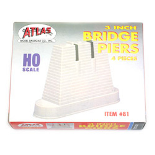 ATLAS - HO Scale Model Railroad Track - 3" Bridge Pier (81) 732573000810
