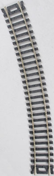 ATLAS - HO Scale Code 100 Model Railroad (NickelSilver Black Ties) Track 22 Inch Radius Curve - 6 Pieces (836) 732573008366