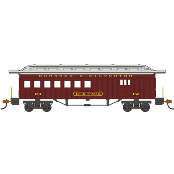 BACHMANN - HO Scale 1860-1880 Combine Train Car Durango & Silverton #150 (13507) 022899135076
