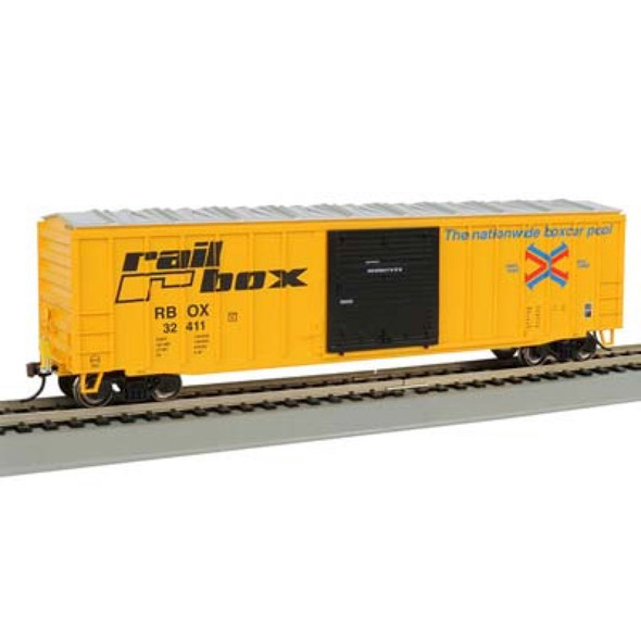 BACHMANN - 50' Outside Braced Box Car with FRED - Railbox - HO Scale (14901) 022899149011