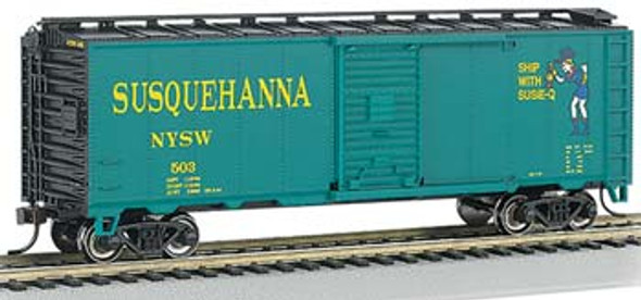 BACHMANN - N Scale 40' Steel Box Susquehanna NYSW Train Car (17058) 022899170589