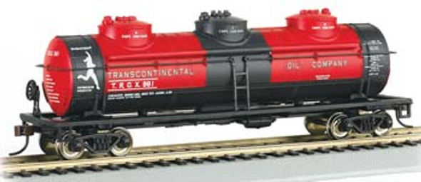 BACHMANN - HO 40 3-Dome Tank Trans Oil Company - Freight Car Rolling Stock (HO Scale) (17142) 022899171425