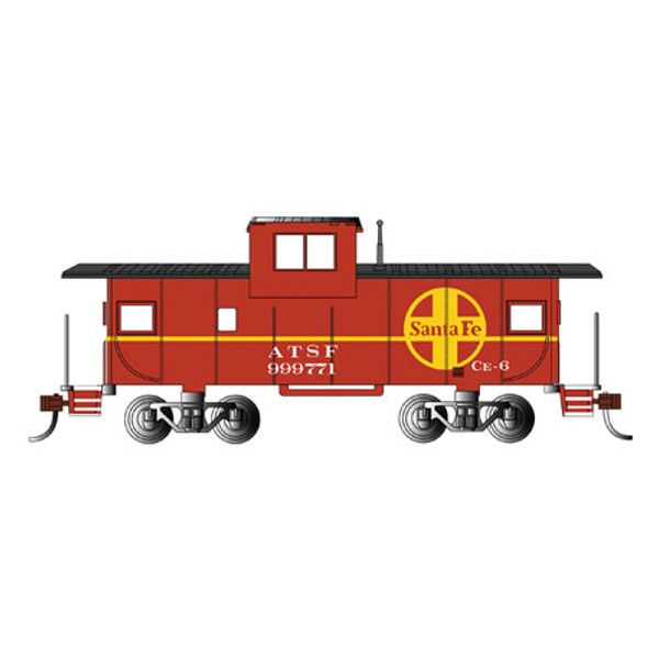 BACHMANN - HO Scale 36' Wide Vision Caboose SF/Red (17704) 022899177045