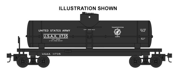 BACHMANN - HO Scale 40' 1 Dome Tank US Army Train Car (17815) 022899178158