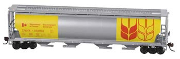 BACHMANN - HO Cylindrical Hopper Canada/Yellow - Freight Car Rolling Stock (HO Scale) (19136) 022899191362