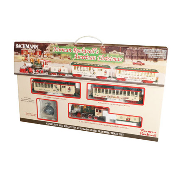 BACHMANN - On30 Scale Norman Rockwell American Christmas Train Set (25023) 022899250236