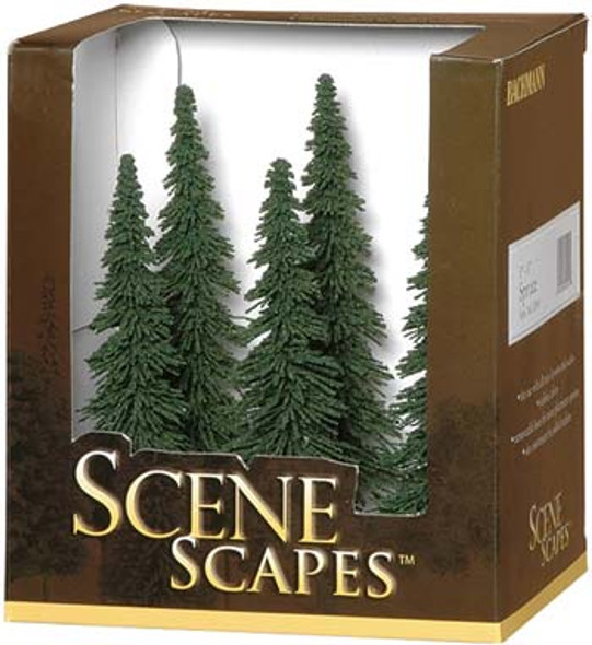 BACHMANN - Scenescapes Spruce Trees 5-6 (6) - Train Set Scenery (All Scales) (32004) 022899320045