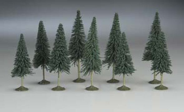 BACHMANN - Scenescapes Pine Trees 3-4 (9) - Train Set Scenery (All Scales) (32101) 022899321011