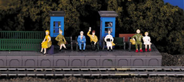 BACHMANN - HO Sitting Passengers - Train Figures (HO Scale) (42342) 022899423425