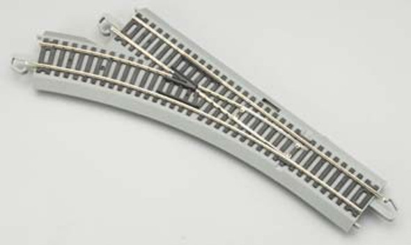 BACHMANN - HO NS EZ Command Left-Hand Turnout with DCC - Nickel Silver Train Track (HO Scale) (44130) 022899441306