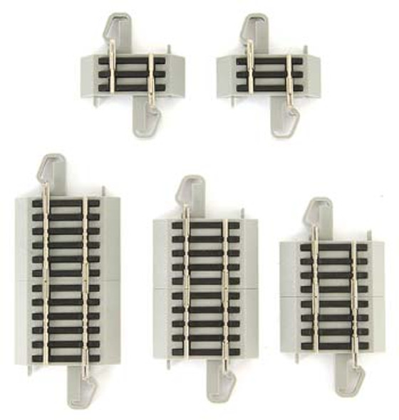 BACHMANN - HO NS EZ Track Connector Assortment (10) - Nickel Silver Train Track (HO Scale) (44592) 022899445922