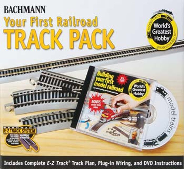 BACHMANN - HO NS EZ World's Greatest Hobby Track Pack - Nickel Silver Train Track (HO Scale) (44596) 022899445960