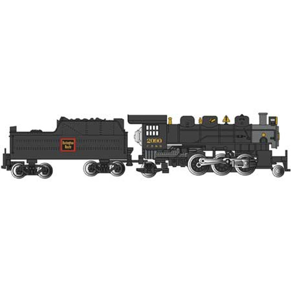 BACHMANN - N Scale 2-6-2 Prairie Locomotive Train Engine CB&Q #2090 (51556) 022899515564