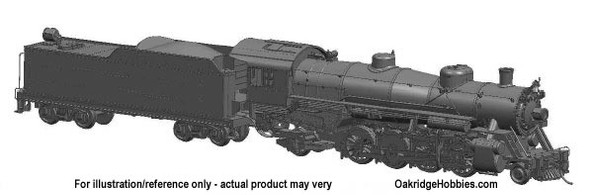 BACHMANN - 54402 HO Scale 2-8-2 Steam Loco Train Engine Light, RI #2319 022899544021