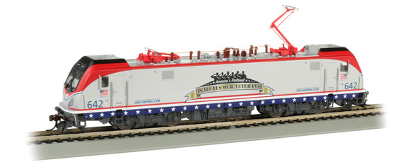 BACHMANN - HO Scale ACS-64 with Sound Value Locomotive Train Engine Amtrak #642/Veterans (67403) 022899674032