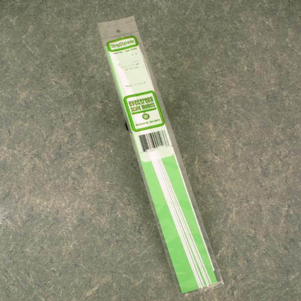 EVERGREEN - Plastic Styrene Strip Stock - .060 X .060 (14"L) (10/Pk) (153) 787026001531