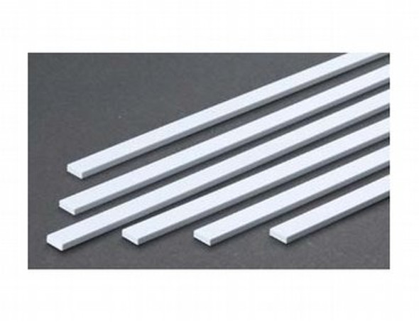 EVERGREEN - Styrene Sheets White Plastic Styrene Strip Stock .00" x.125" x 2"L (15) (346) 787026003467