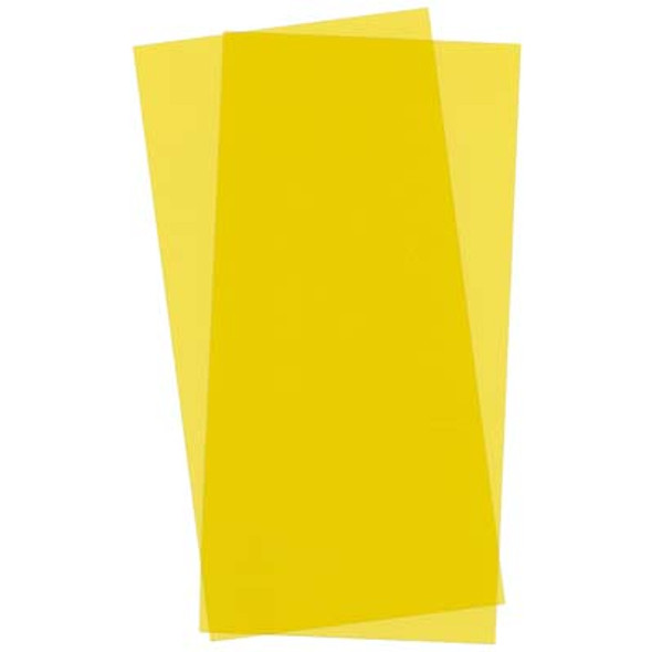 EVERGREEN - 9904 Plastic Styrene Sheet Stock Transparent Yellow .010x6x12 (2) 787026099040