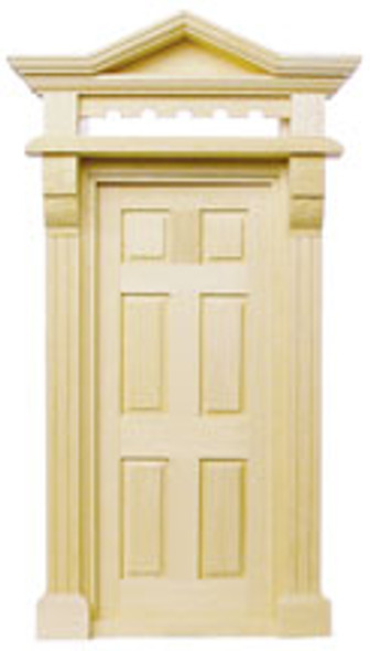 HOUSEWORKS - Half Scale (1/2" Scale) Dollhouse Miniature - Victorian Prehung Door (HWH6013) 022931260131