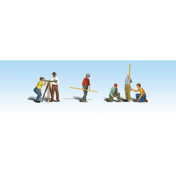 WOODLAND SCENICS - HO Surveyors - Train Figures (HO Scale) (A1883) 724771018834