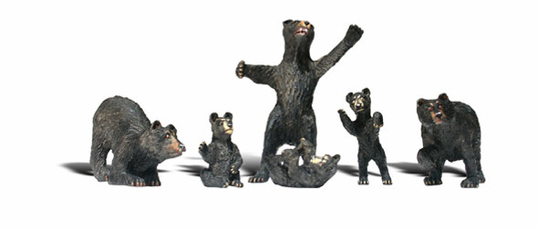 WOODLAND SCENICS - Black Bears (HO scale) (A1885) 724771018858