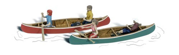 WOODLAND SCENICS - Canoers (HO scale) (A1918) 724771019183