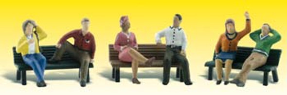 WOODLAND SCENICS - People On Benches (HO Scale) (A1924) 724771019244