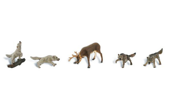 WOODLAND SCENICS - HO Scale Wildlife Standoff Miniature Figures Set (A1942) 724771019428