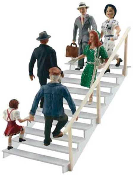 WOODLAND SCENICS - HO Taking the Stairs - Train Figures (HO Scale) (A1954) 724771019541