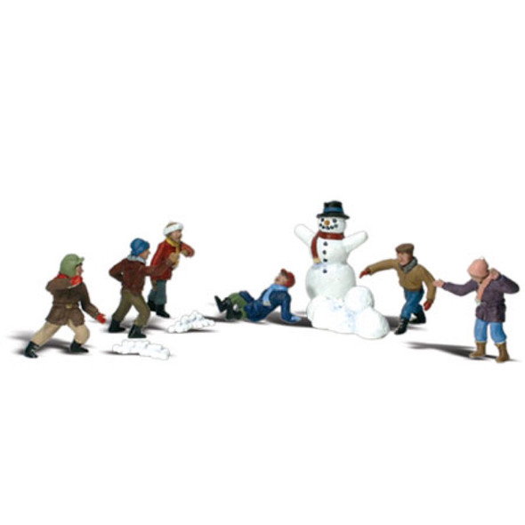 WOODLAND SCENICS - Snowball Fight - N Scale (A2183) 724771021834