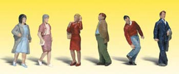 WOODLAND SCENICS - N People Walking - Train Figures (N Scale) (A2210) 724771022107
