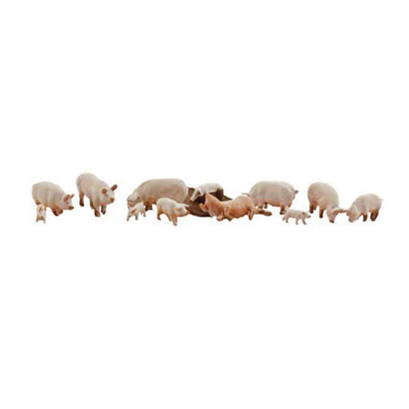 WOODLAND SCENICS - N Yorkshire Pigs - Train Figures (N Scale) (A2218) 724771022183