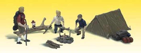 WOODLAND SCENICS - O Scale Campers Miniature Figures Set (A2754) 724771027546