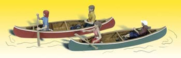 WOODLAND SCENICS - O Scale Canoers Miniature Figures Set (A2755) 724771027553