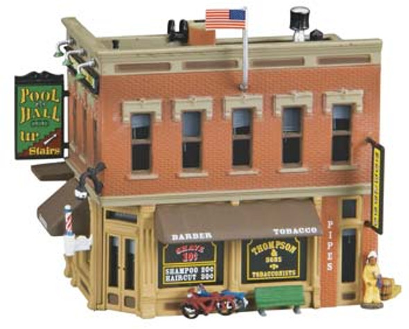 WOODLAND SCENICS - N Built-Up Corner Emporium - Train Building (N Scale) (BR4923) 724771049234