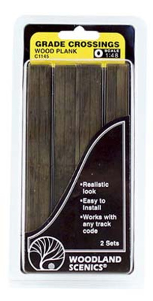 WOODLAND SCENICS - Plastic Molded O Scale Wood Plank Grade Crossings (C1145) 724771011453