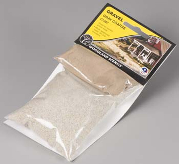 WOODLAND SCENICS - Coarse Gravel Gray (C1287) 724771012870