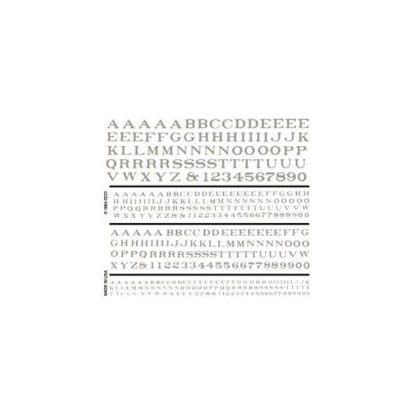 WOODLAND SCENICS - Railroad Roman Letters, White Dry Transfer Decals (DT506) 724771005063