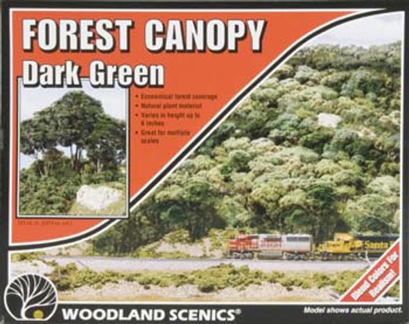 WOODLAND SCENICS - Forest Canopy - Dark Green (F1662) 724771016625