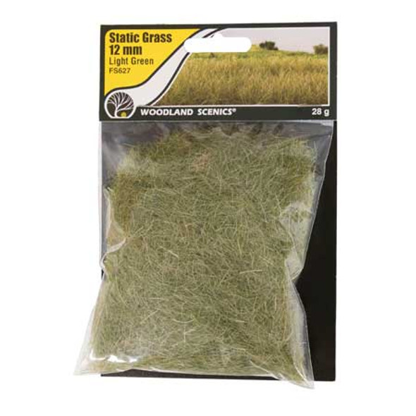 WOODLAND SCENICS - Static Grass Light Green 12mm - (FS627) 724771006275