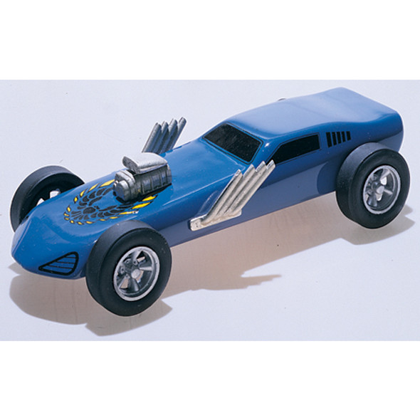 PINECAR - Deluxe Turbo Funnycar' for Pinecar / Pinewood Derby Cars (P371) 724771003717
