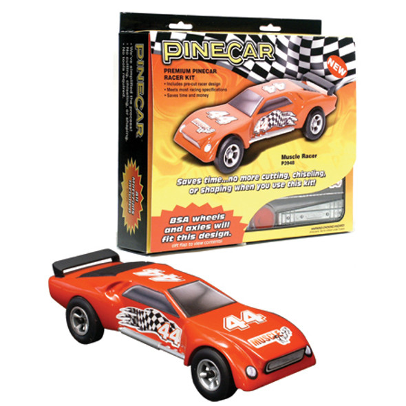 PINECAR - Premium Muscle Racer Kit' for Pinecar / Pinewood Derby Cars (P3948) 724771039488