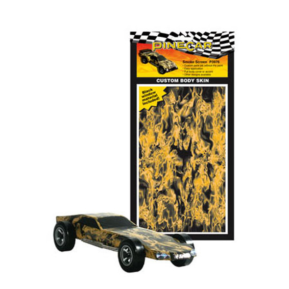 PINECAR - Smoke Screen Custom Body Skin' for Pinecar / Pinewood Derby Cars (P3976) 724771039761