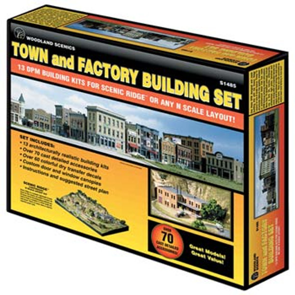 WOODLAND SCENICS - N KIT Scenic Ridge Building Set - Train Building (N Scale) (S1485) 724771014850