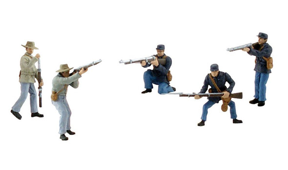 WOODLAND SCENICS - Scene-A-Rama Scene Setters Amer Civil War Soldiers (SP4445) 724771044451