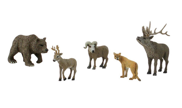 WOODLAND SCENICS - SP4449 Scene Setters North American Wildlife Bagged Miniature Diorama Animal Figures 724771044499