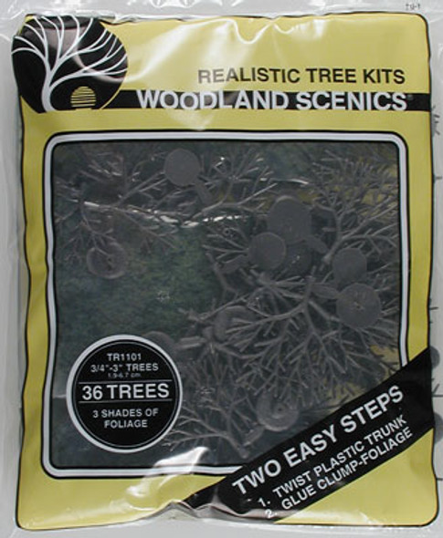 WOODLAND SCENICS - Deciduous Tree Kit Small (36) - Train Set Scenery (All Scales) (TR1101) 724771011019