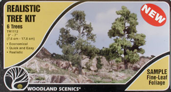 WOODLAND SCENICS - Deciduous Tree Kit 3-7 (6) - Train Set Scenery (All Scales) (TR1112) 724771011125