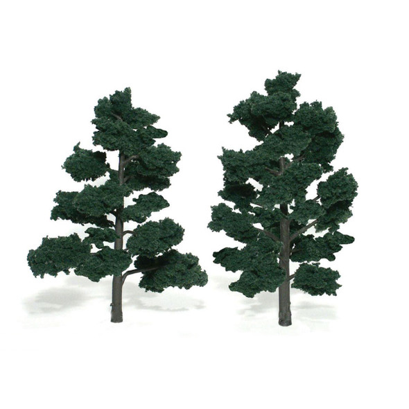 WOODLAND SCENICS - 6"-7" Dark Green Trees (TR1517) 724771015178