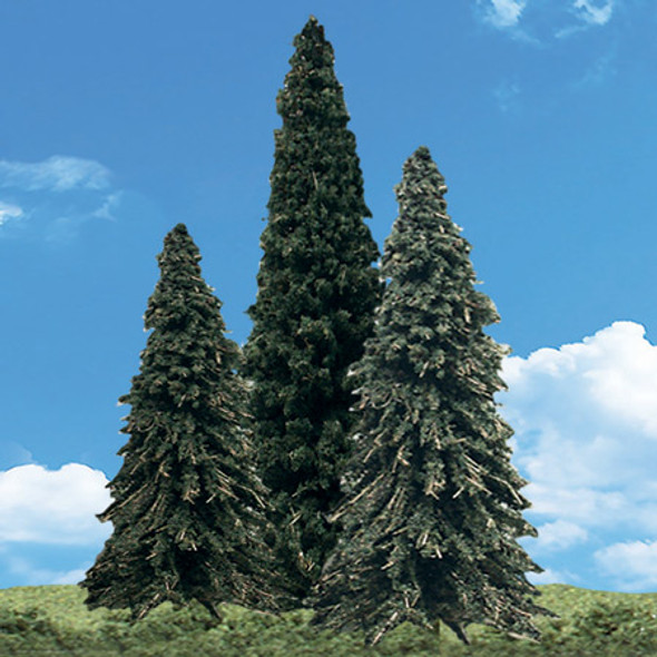 WOODLAND SCENICS - Classic Trees - Forever Green 2.5-4" (5 pack of scale miniature trees) (TR3565) 724771035657